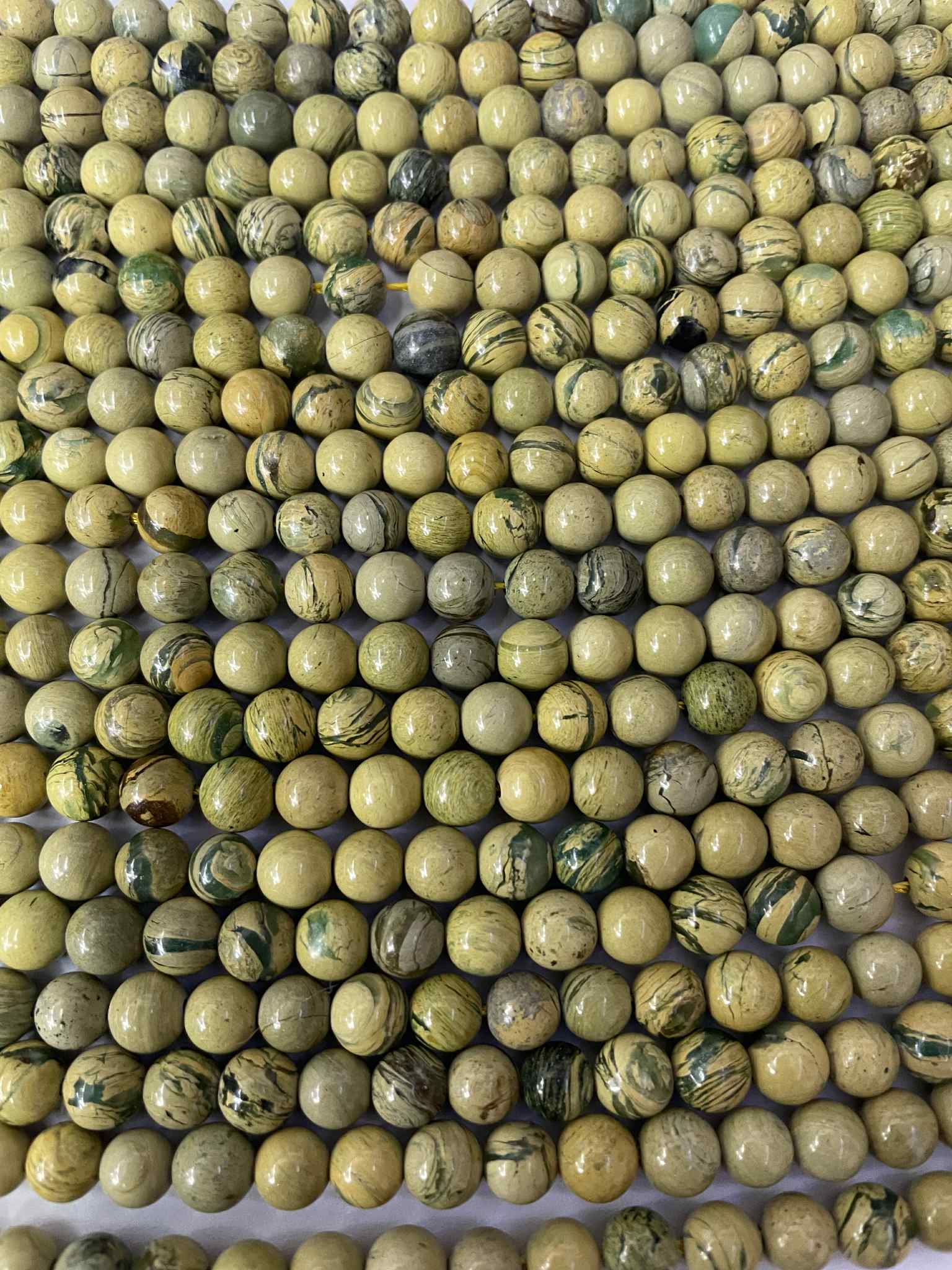 Fuchsit - Verdit 8mm Kugelstrang TOP