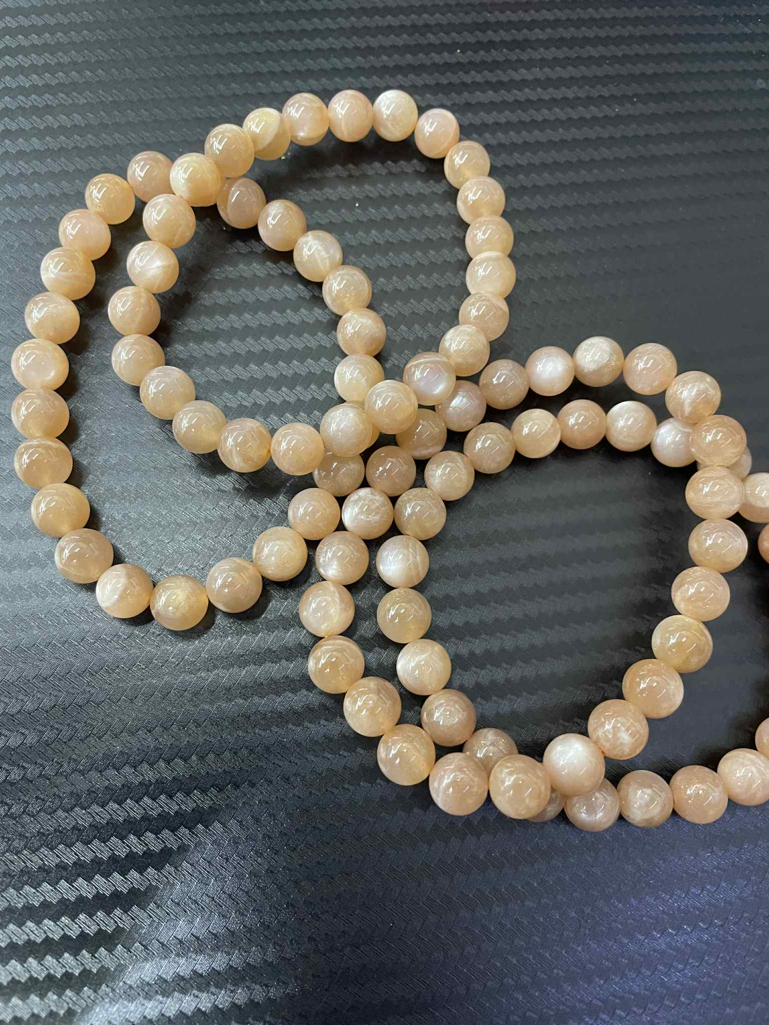 Mondstein Rosa Armband 8mm