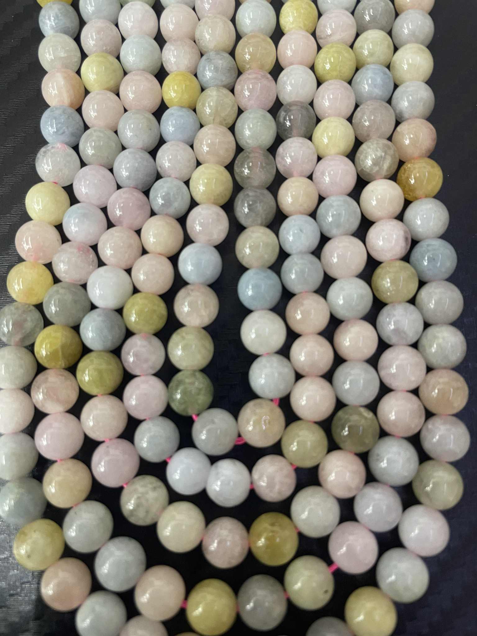 Beryll Mix 6mm Kugelstrang