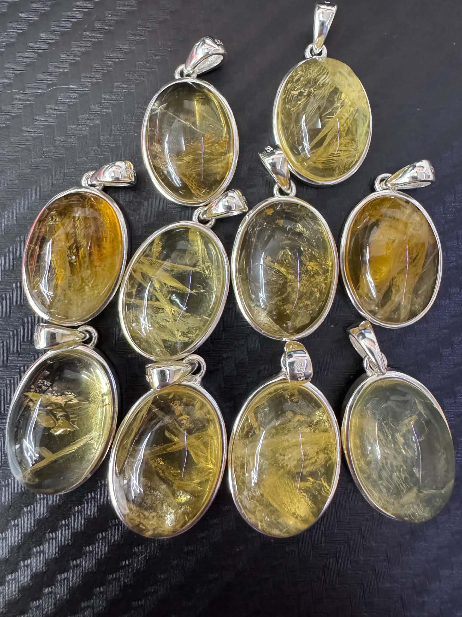 Pendentif citrine en argent 925
