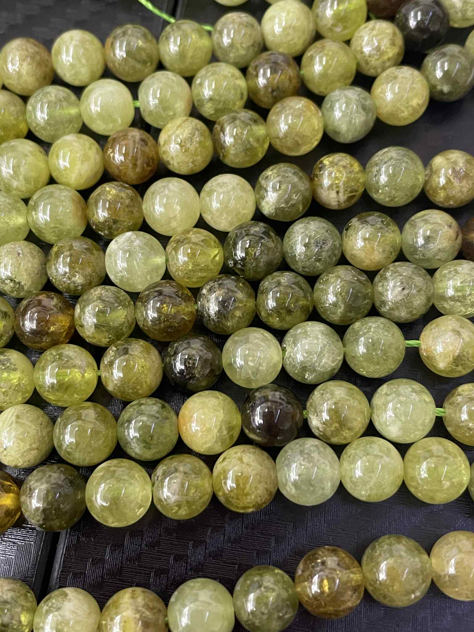 Granat Grün 8mm Strang