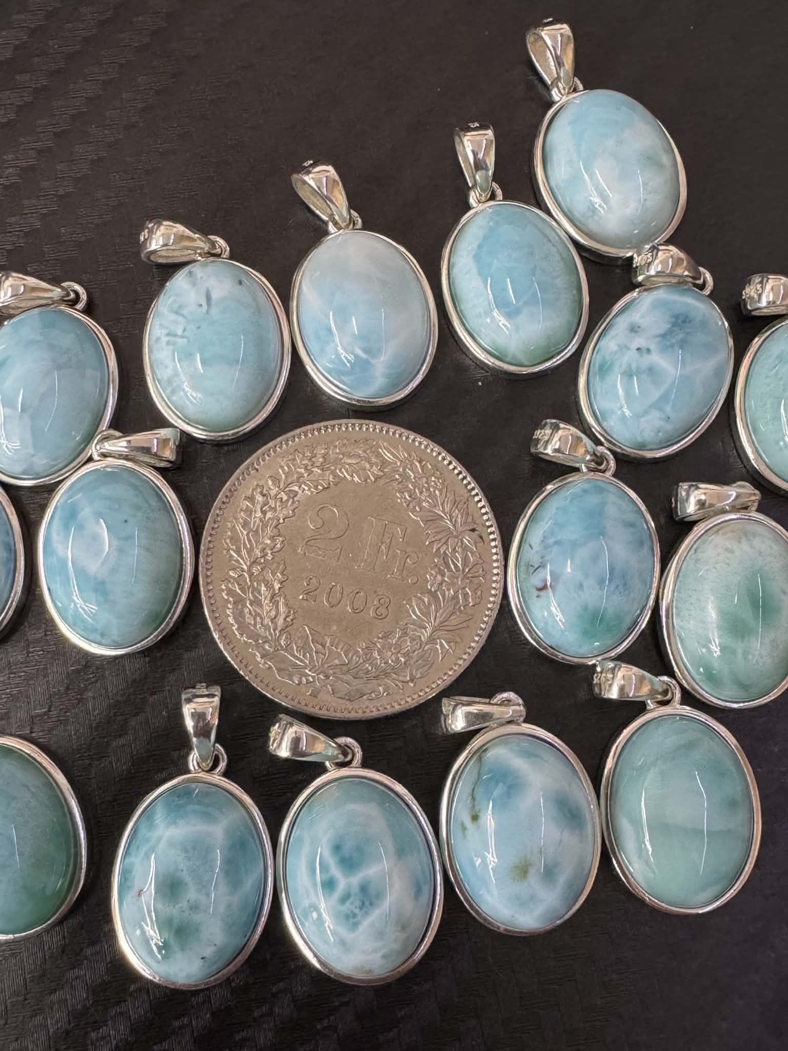 Larimar Anhänger 925 Silber