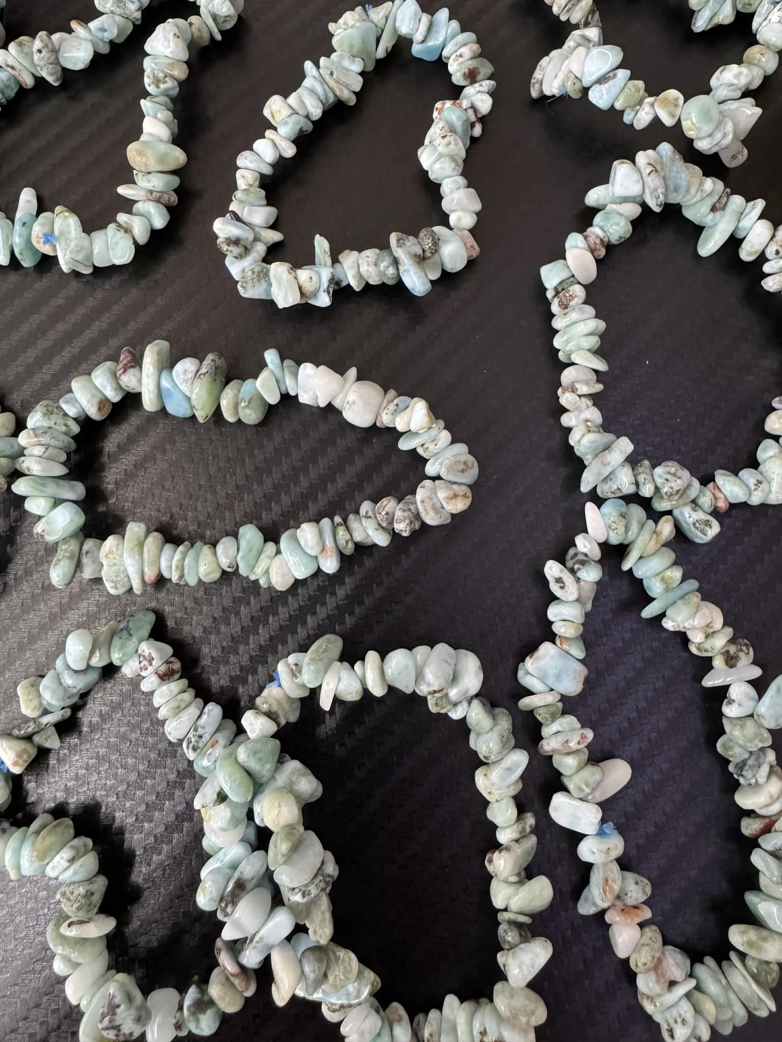 Bracelet en éclats de larimar 