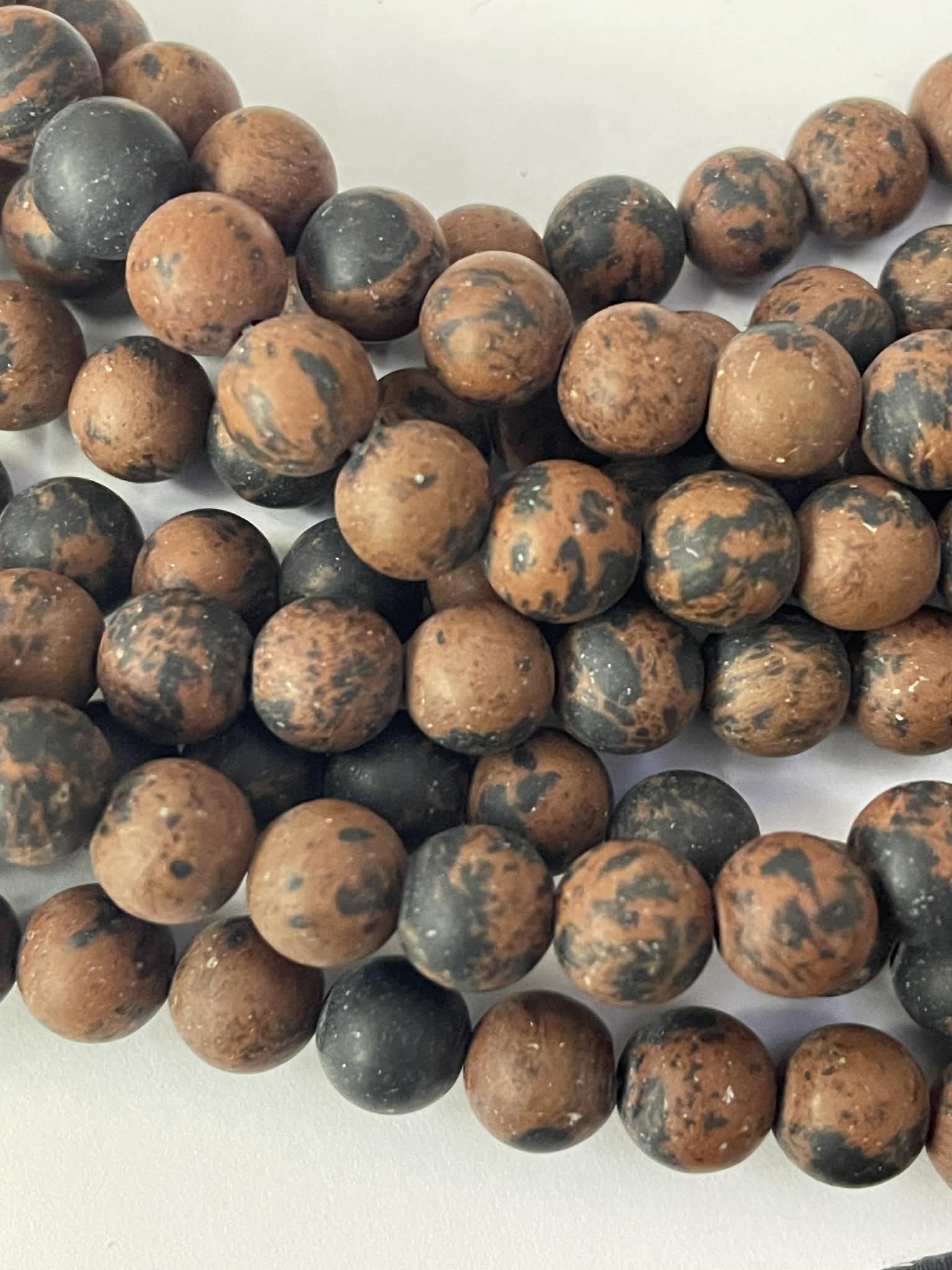 Mahagony Obsidian 4mm Kugeln MATT