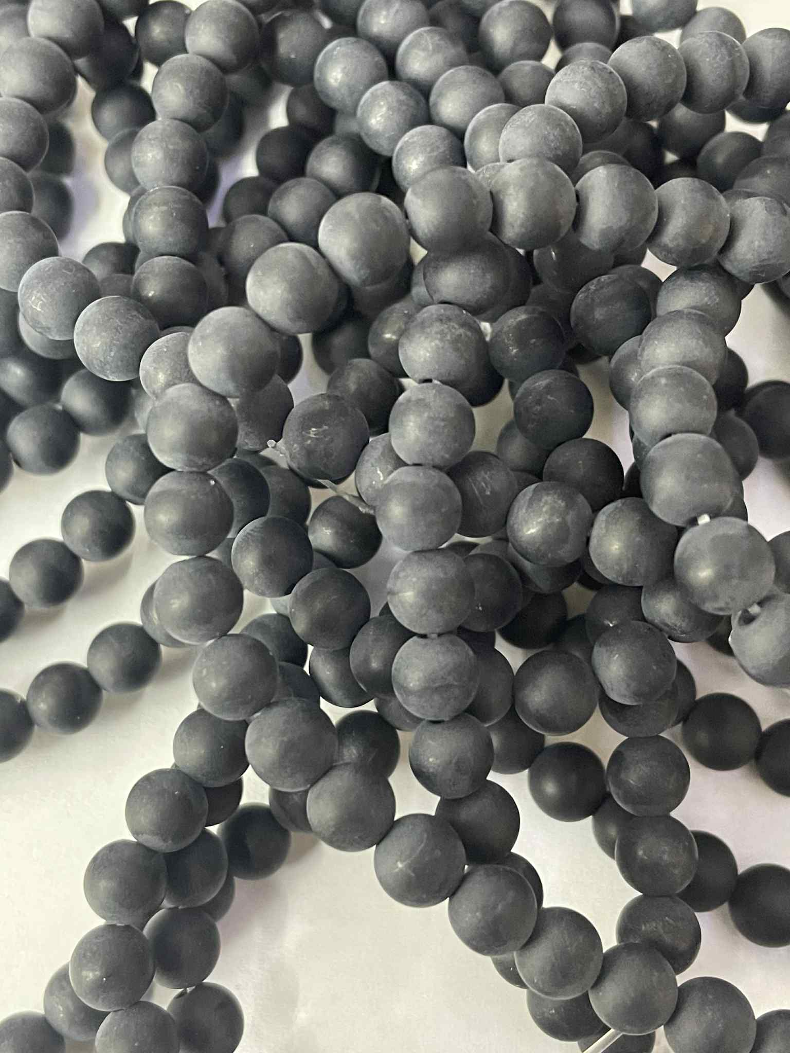 Onyx Matt 8mm Kugelstrang