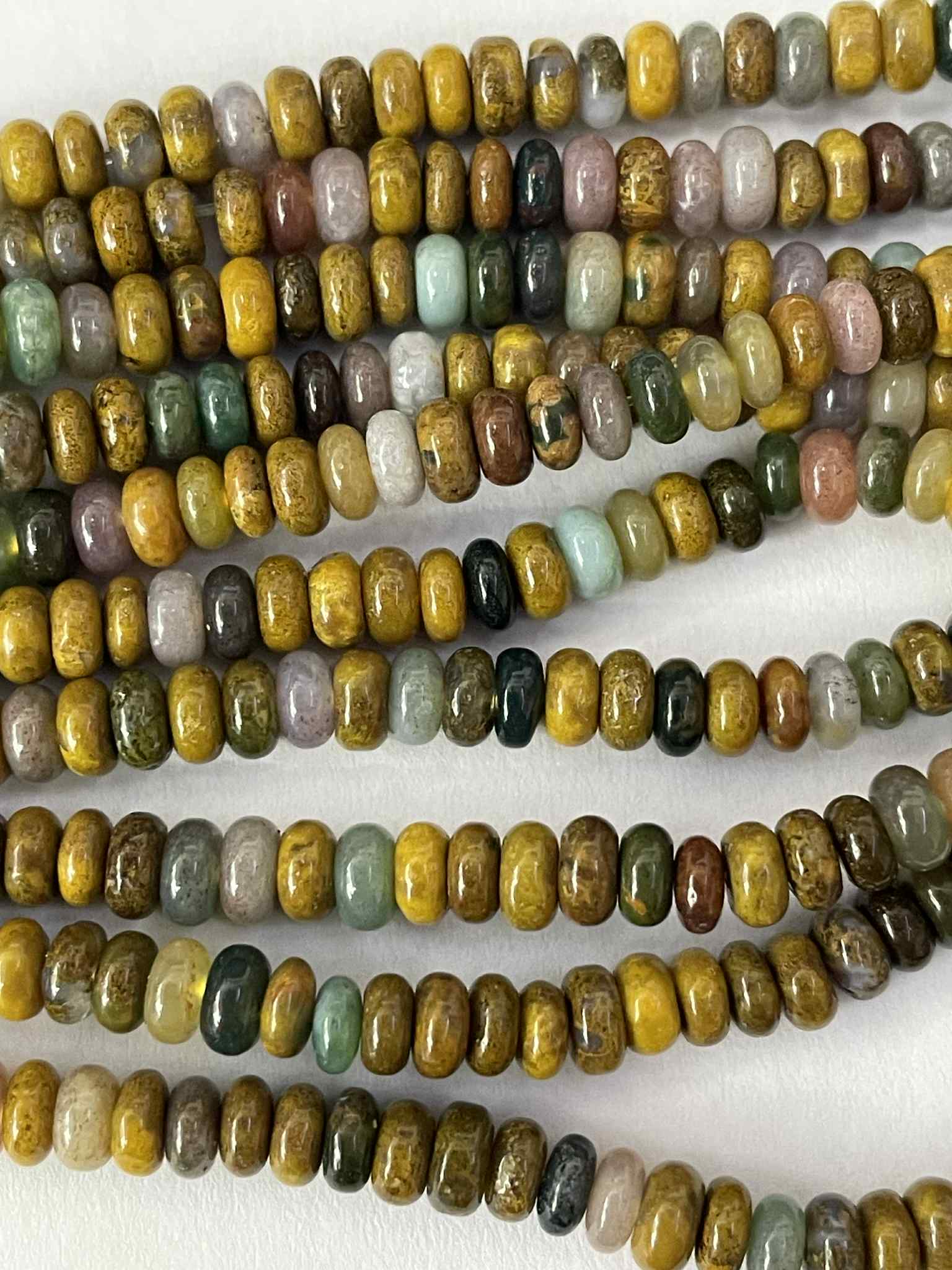 Ozean-Achat Rondellen ca 4mm