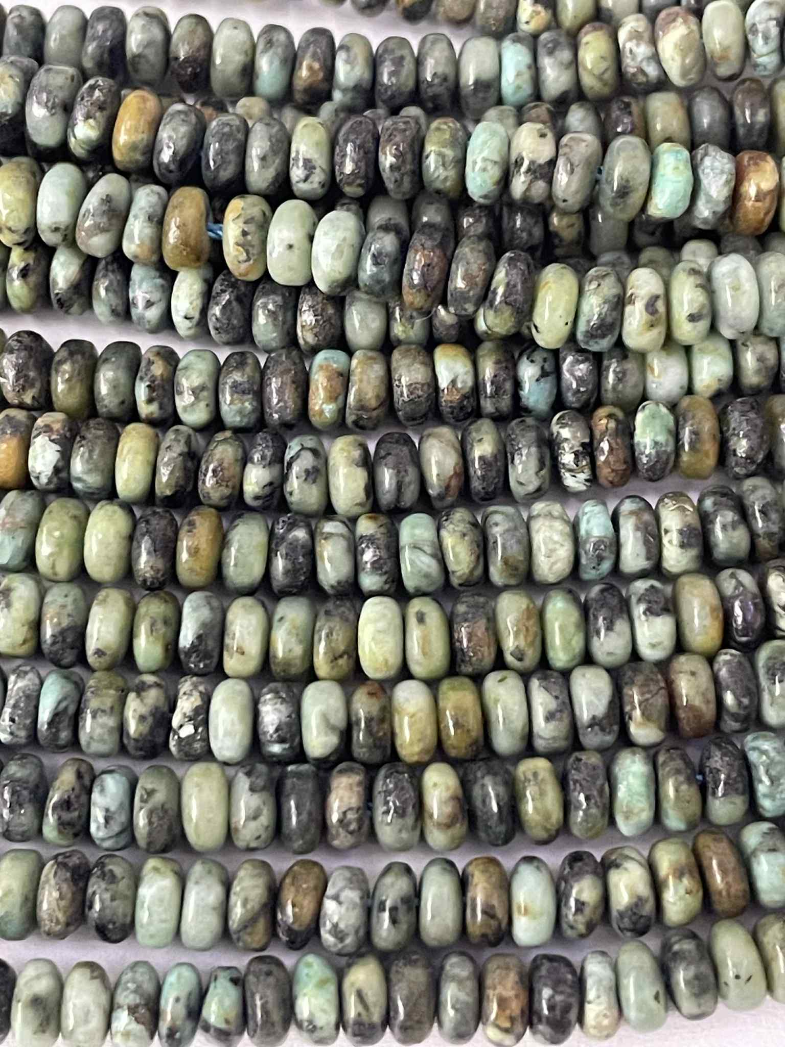 Türkis Rondellen ca 4mm Südafrika